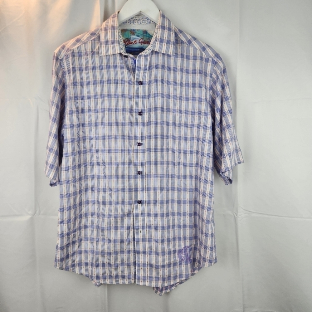 ROBERT Graham short sleeve shirt size M in EUC